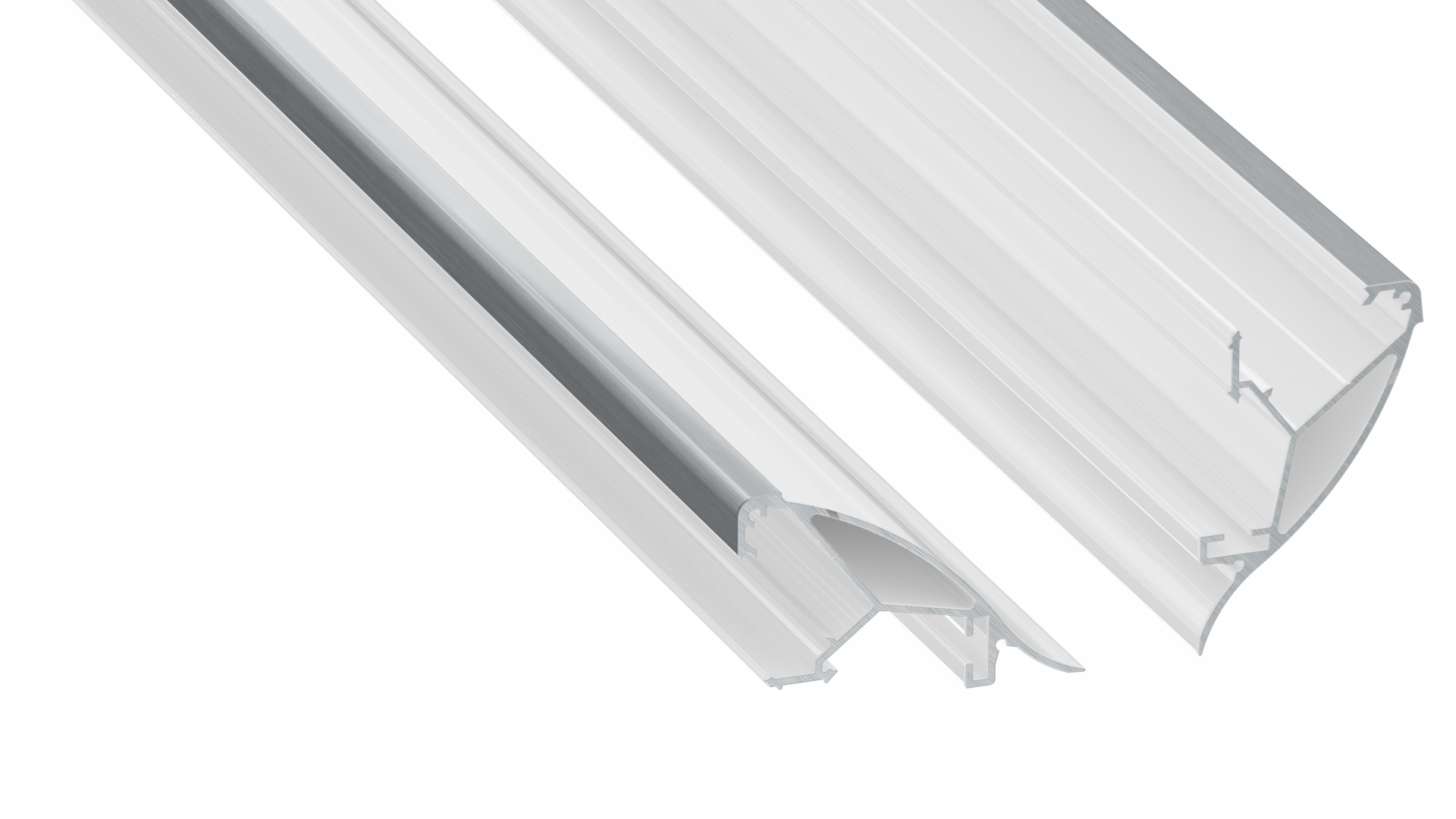Lumines profile type CONVA lacquered white, 6,15 m